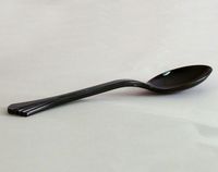 Black Plastic 10" Serving Spoons. Classicware 10 per Pack