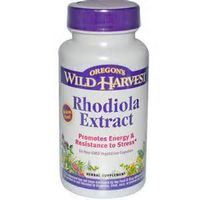 Rhodiola Extract - Promotes Energy & Resistance to Stress, 60 Vcaps,(oregon's Wild Harvest). 2 Pack