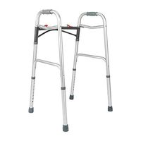 LOVEPET Foldable Arc H Rod Walker Equipped,Aluminum Alloy Armrests Collapsible,Height-Adjustable Lower Limb Rehabilitation Training Device for Helping Disabled People to Walk