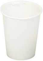 White Paper Water Cups, 4oz, White, 100/Pack, Sold as 1 Package