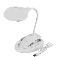 Desktop clipable Magnifying Glass with LED Light for The Elderly Reading Acrylic Lens USB Touch