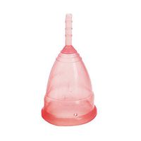 Braceus 2 PCS Women Feminine Hygiene Medical Soft Silicone Foldable Reusable Menstrual Cup S