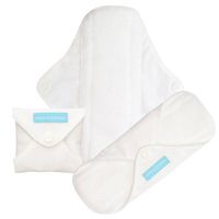 Charlie Banana Reusable Feminine Pads Liner White, White