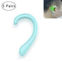 5 Pairs Kids & Adults Reusable Silicone Ear Caps for Mask, Comfortable Earloop Cover Retainers Ear Protector Ear Mask Hook (5 Pairs Blue)