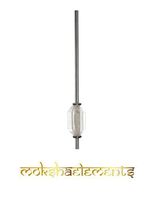 MOKSHA ELEMENTS Reusable Adjustable Stainless Steal Crystal Healing Straws (Clear)