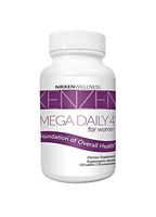 Nikken 1 Kenzen Mega Daily 4 for Women (1568) - Water and Fat-Soluble Antioxidants - Formulated with Organic Vegetables and Blend of Traditional Herbs Helps Support Healthy Body Function - 120 Tablets