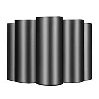 Freeby Small Trash Bags, 4 Gallon Garbage Bags Thin Material for Office, Home Waste Bin, Kitchen, 150 Counts 5 Color (Black)