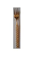 Present Fifth Avenue Appetizer Forks Set of 5 Gold Colored