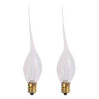 Darice 6201-17 2 Pack 5W 120V Silicone Dipped Bulbs for Electric Candles - Quantity 12