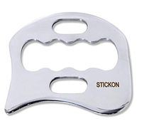 Stainless Steel Gua Sha Scraping Massage Tool - STICKON IASTM Tools Great Soft Tissue Mobilization Tool (K Shape)