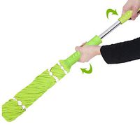 Easy Wring Mops, Sttech1 Myonly Hand Free Microfiber Floor Mop Kitchen Bathroom Deep-Cleaning Twist Mop (Ship from USA, Green)