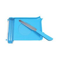 SUPVOX Counting Tray with Spatula Pill Counter Medicine Dispenser for Pharmacy to Count Meds (Blue)