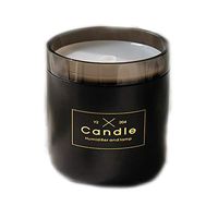 Rosiest 280ML Ultrasonic Air Humidifier Candle Romantic Soft Light USB Essential Oil Diffuser Car Purifier Aroma Anion Mist Maker (Black)