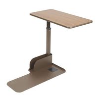 Drive Medical Seat Lift Chair Overbed Table, Walnut, Left Side