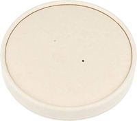 Bioheroes PLA Bamboo Pulp Soup Tub Lid 26/32 Ounce | Eco Friendly, Portable Biodegradable Perfect for Restaurants, Coffee, Tea, Beverage Shop, Pack of 25