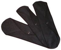 WillowPads Cloth Feminine Pad-Long Black 3 pack