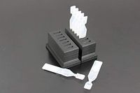 Eye Drops Vial Holder for Single-use Disposable Eye Drops & Storage, Holds 14 Single-Use Disposable vials (7 per Holder) - Two (2) Pack - Znet3D (Black)