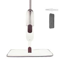 ZLY White Spray Mop for Floor Cleaning, Hardwood Floor Mop with a Refillable Spray Bottle and 1 Washable Pads, Flat Mop for Home Kitchen Hardwood Laminate Wood Ceramic Tiles Floor Cleaning