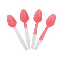 Crazy Color Changing Plastic Spoons - White to Red When Cold - Colorful & Beautiful Birthday Party Spoons - Frozen Dessert Supplies - Made in USA! 50 Count