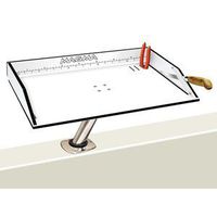 Magma Gait/Filet Mate Table w/LeveLock Mount - 20" - White/Black