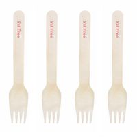 Dress My Cupcake Natural Wood 200-Pack Candy Buffet Forks DIY Kit, Fat Free, Coral
