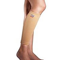 LP Four-Way Stretch Shin Support (Unisex; Natural), Large