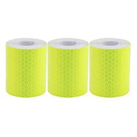 3 Rolls Reflective Tape 3m x 5cm Warning Tape Car Trailer Safe Tape Warning Sign Roll Sticker Green