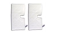 2 Pads - P102 C Pocket (Pads Only) for Shark Standard Size Rectangle 6 3/4" X 12 1/2" Fits Europro Steam Mop Head 6 1/2" X 12"