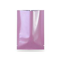 100Pcs Open Top Aluminum Foil Bag For Cosmetic Mask Soap Samples Pack Heat Seal Mylar Foil Vacuum Pouch Food Grade Storage Bag Accessories Packaging Bags (Shiny Pink, 5x8cm (1.97"x3.15"))