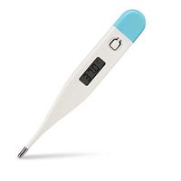 Professional Thermometer - Digital Body Thermometer Use to Top Oral Rectal Underarm Use Clinically Accurate Reading Adults Kids Elderly, Light Blue