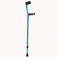 Walking Stick Telescopic Cane Elbow Arm Underarm Crutches Aluminum Three-Layer Non-Slip Ring Strong Surface Contact Wavy Finger Shape Alloy
