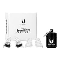 SoundLESS High Fidelity Concert Earplugs by Upside Urban - Noise Protection and Sound Reduction for Snoring - Children - Motorcycle - Musicians – Concerts - Ear Plugs Include Storage Case