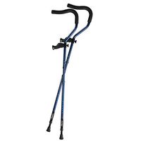 in-Motion Pro Ergonomic Foldable Crutches | Size Tall (5'7" - 6'10") | Metallic Blue