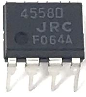 New Japan Radio NJM4558D NJM4558 4558 Dual Operational Amplifier DIP-8 Breadboard-Friendly (Pack of 2)
