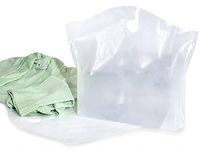 Wave Top Reusable Bags - Clear Wave Top Plastic Bags Large 22x18x8" 25% Recycled 2.25 mil (250 Bags) - WRAPS-S35FR