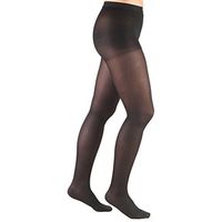 Truform Women's Compression Pantyhose, 15-20 mmHg, Opaque Hosiery Support Shaping Tights, Black, X-Large