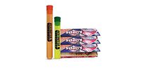 100% Authentic Juicy Jays 1 1/4 Rolling Papers Bundled with Two Exclusive Destroyer Plastics Doob Tubes One Large One Small (Bubble Gum Juicy Jays 1 1/4, 3)