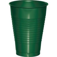 Premium 12 oz Plastic Cups, Hunter Green