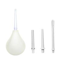 Exceart Anal Vaginal Douche Enema Bulb Kit Sexual Washer Cleaning Supply Enema Irrigator with 4 Replacement Heads 224ml for Women and Men