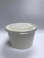 850ml Paper Soup Cups Deli Bowls Noddle Bowl Hot Cold Ice Cream Cup with lid 50 Packs Disposable To-go Containers