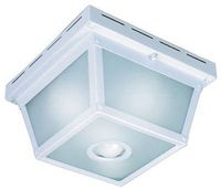 Heath Zenith Motion Activated Outdoor Ceiling Light 5.5 In. Wht