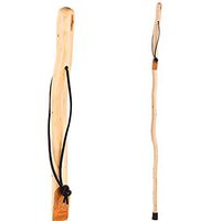 Brazos 48" Free Form Cedar Wood Walking Stick Hiking Trekking Pole for Men and Women, Made in the USA