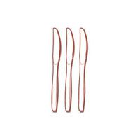 Fineline Settings 2504-WH Flairware Full Size Extra Heavy Cutlery Knives - Boxed- White