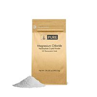Magnesium Chloride (2 lb) by Pure Organic Ingredients, Eco-Friendly Packaging, Crystal Powder, Highest Quality, Oral Supplement, Food & USP Pharmaceutical Grade (Also in 4 oz, 1 lb, 4 lb)