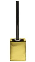Kleine Wolke 4004478219809 Glamour Toilet Brush and Holder in Gold Porcelain, Multi