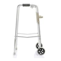 Walkers Foldable Elderly Armrests Aluminum Old People's Crutches for Seniors Walking Rehabilitation Equipment (Color : Gray, Size : 59x50x(78-90) cm)
