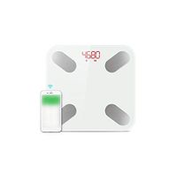 Digital Bathroom Weight Body Fat Electronic Floor Scales Household Human Weighing Bluetooth Weegschaal,White