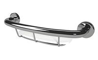 Lifeline Shampoo Shelf Grab Bar - Home Mobility Aid | Polished Chrome