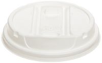 Dixie 20 and 24 oz. Reclosable Plastic Hot Coffee Cup Lid by GP PRO (Georgia-Pacific), White, TP9550, 1,000 Count (100 Lids Per Sleeve, 10 Sleeves Per Case)