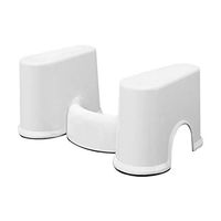 Detachable Bathroom Plastic Toilet Auxiliary Foot Stool, Bathroom Bathroom Stool 53.5 * 23 * 29cm, 54 * 34 * 29cm Independent Flow Assist (Size : 54 * 34 * 29cm)